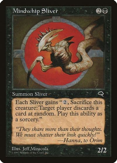 Mindwhip Sliver Tempest Magic card