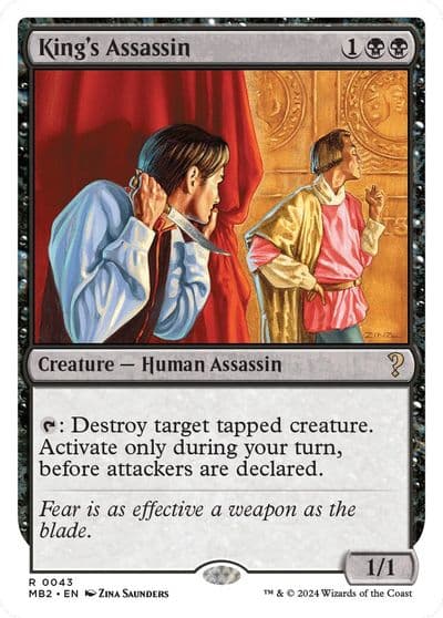 Kings Assassin White Border Mystery Booster 2 Magic card
