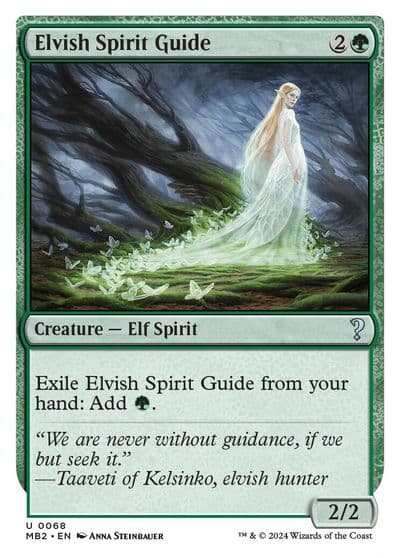 Elvish Spirit Guide White Border Mystery Booster 2 Magic card