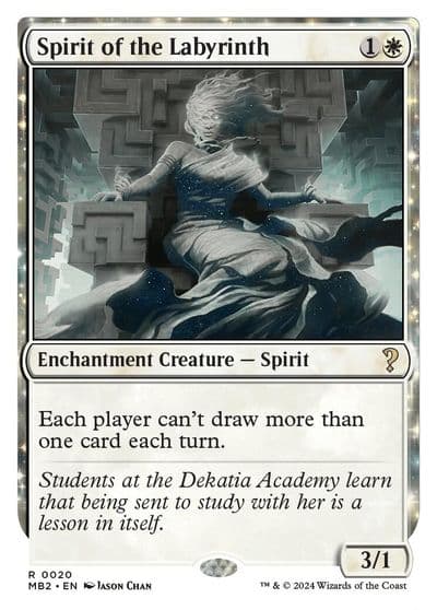 Spirit of the Labyrinth White Border Mystery Booster 2 Magic card