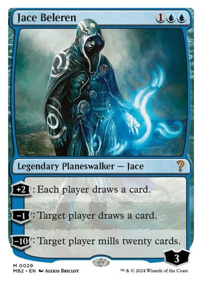 Jace Beleren White Border Mystery Booster 2 Magic card
