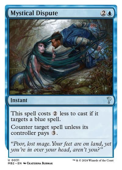 Mystical Dispute White Border Mystery Booster 2 Magic card