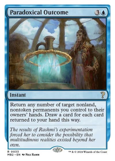 Paradoxical Outcome White Border Mystery Booster 2 Magic card