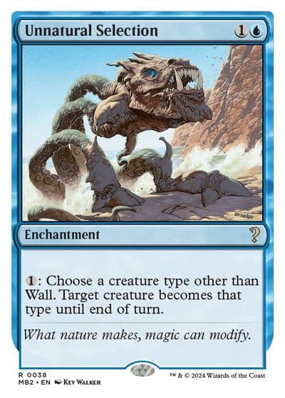 Unnatural Selection White Border Mystery Booster 2 Magic card
