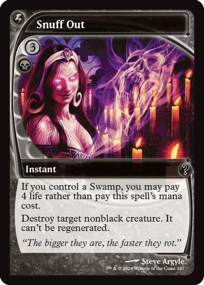 Snuff Out Future Sight Mystery Booster 2 Magic card