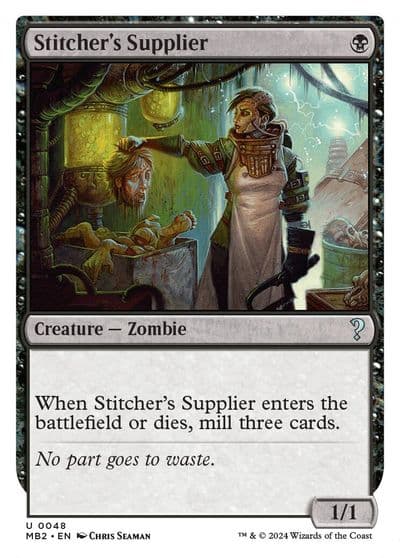 Stitchers Supplier White Border Mystery Booster 2 Magic card