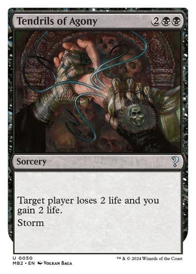 Tendrils of Agony White Border Mystery Booster 2 Magic card