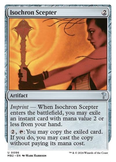 Isochron Scepter White Border Mystery Booster 2 Magic card