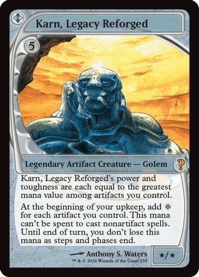 Karn Legacy Reforged Future Sight Mystery Booster 2 Magic card