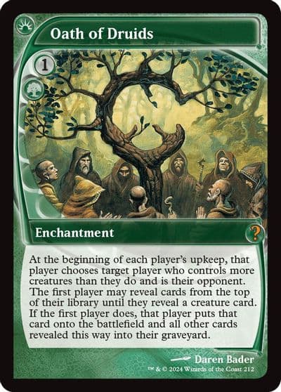 Oath of Druids Future Sight Mystery Booster 2 Magic card