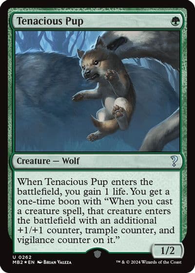 Tenacious Pup Mystery Booster 2 Magic card