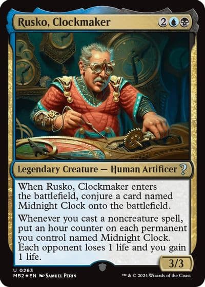 Rusko Clockmaker Mystery Booster 2 Magic card