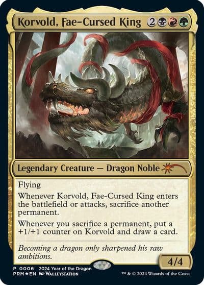 Korvold Fae Cursed King Year of the Dragon 2024 Standard Showdown Promos Magic card