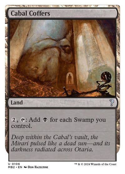 Cabal Coffers White Border Mystery Booster 2 Magic card