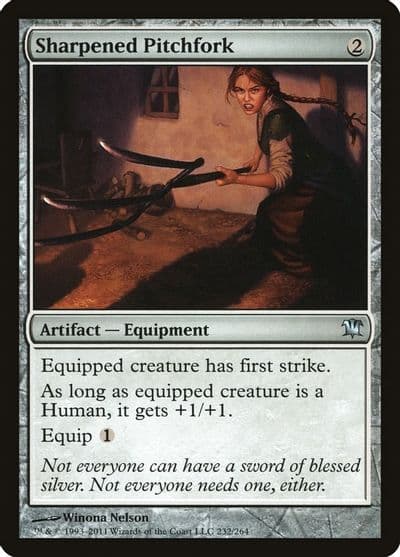 Sharpened Pitchfork Innistrad Magic card