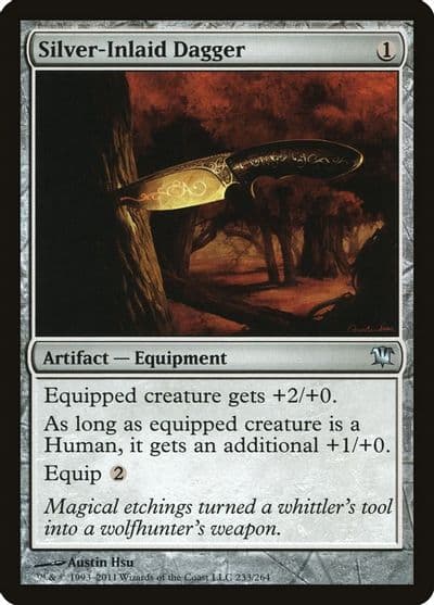 Silver Inlaid Dagger Innistrad Magic card