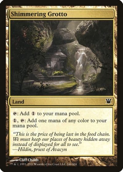 Shimmering Grotto Innistrad Magic card