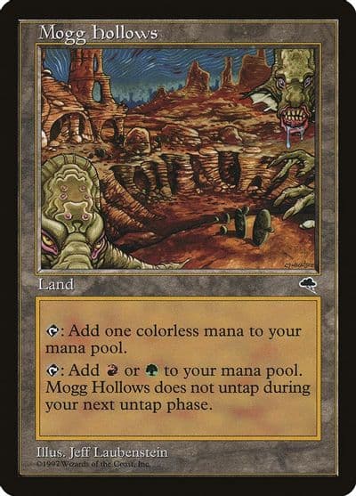 Mogg Hollows Tempest Magic card