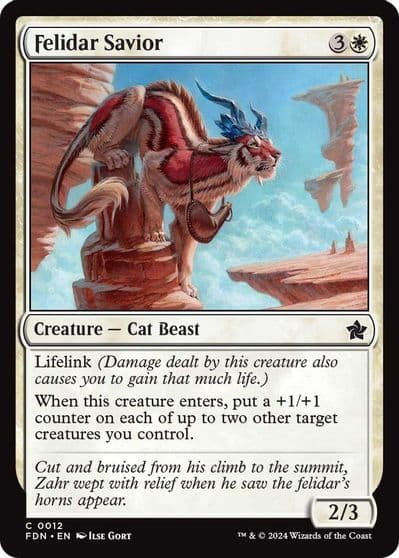 Felidar Savior Foundations Magic card