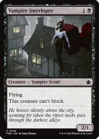 Vampire Interloper 0530 Foundations Magic card