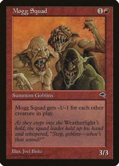 Mogg Squad Tempest Magic card