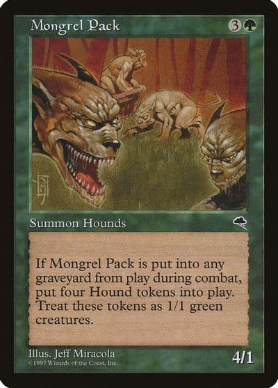 Mongrel Pack Tempest Magic card