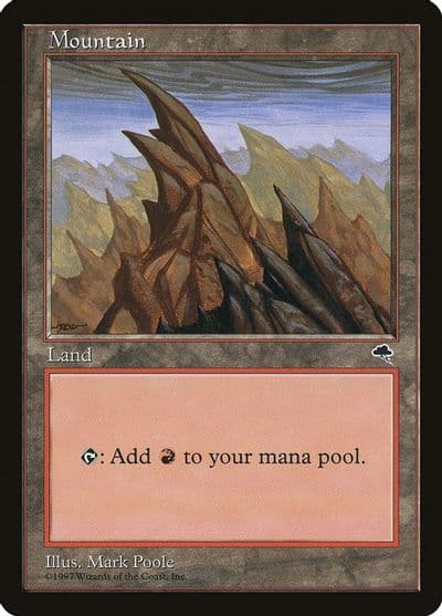 Mountain Left Tempest Magic card