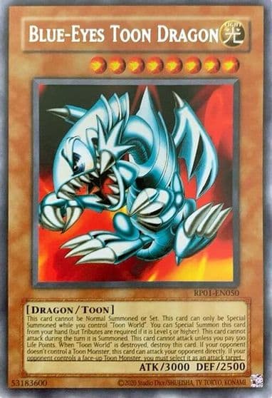 Blue Eyes Toon Dragon Retro Pack (2020 Date Reprint) Yu-Gi-Oh! card