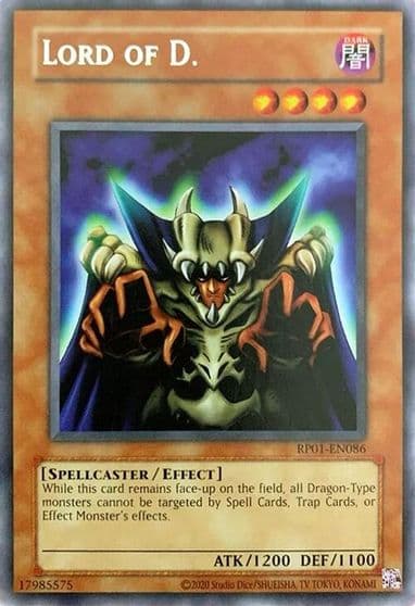 Lord of D Retro Pack (2020 Date Reprint) Yu-Gi-Oh! card