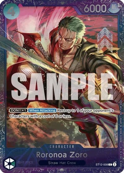 Roronoa Zoro Treasure Cup 2024 One Piece Promotion Cards One Piece card