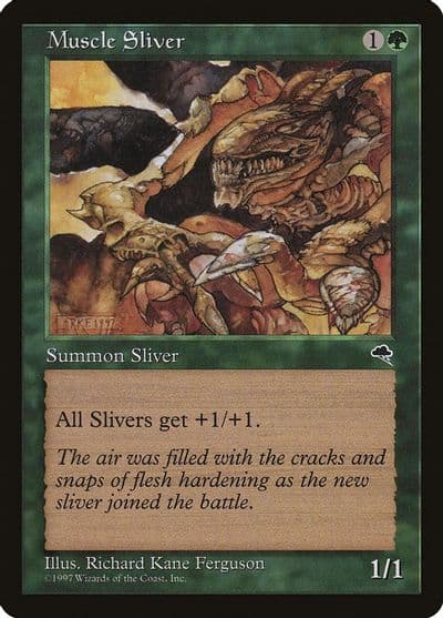 Muscle Sliver Tempest Magic card