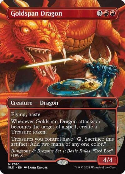 Goldspan Dragon Secret Lair Drop Series Magic card