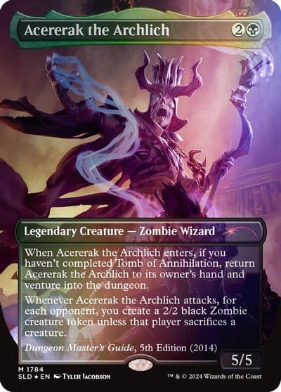Acererak the Archlich Rainbow Foil Secret Lair Drop Series Magic card