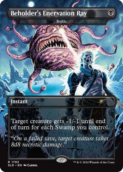 Beholders Enervation Ray Defile Secret Lair Drop Series Magic card