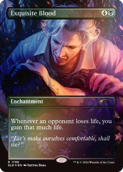 Exquisite Blood Rainbow Foil Secret Lair Drop Series Magic card