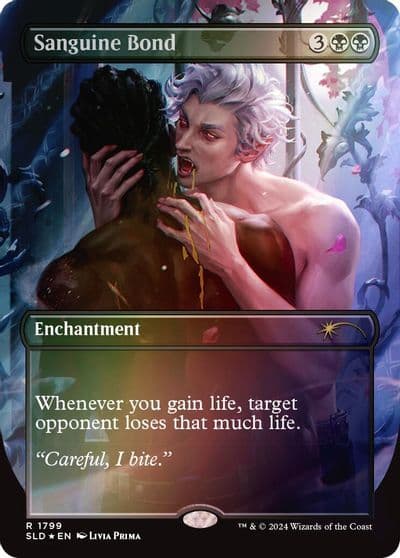 Sanguine Bond Rainbow Foil Secret Lair Drop Series Magic card