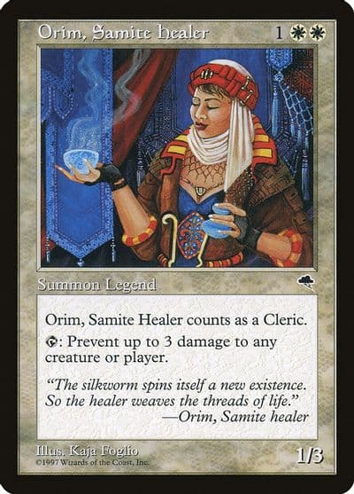 Orim Samite Healer Tempest Magic card