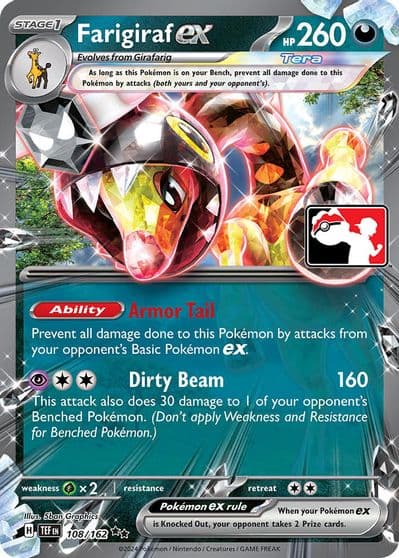 Farigiraf ex Prize Pack Series Cards Pokemon card