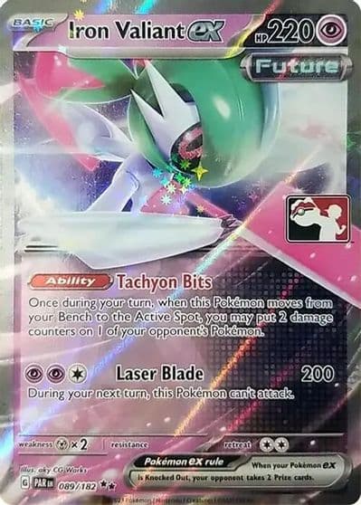 Iron Valiant ex Prize Pack Series Cards Pokemon card