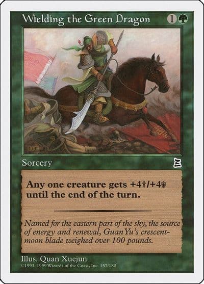 Wielding the Green Dragon Portal Three Kingdoms Magic card