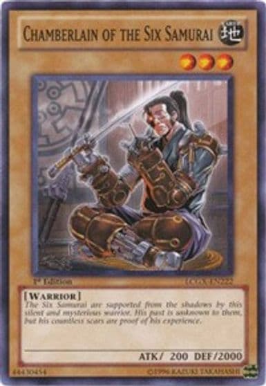Chamberlain of the Six Samurai Legendary Collection 2 Yu-Gi-Oh! card