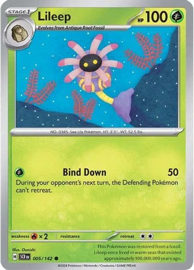 Lileep SV07: Stellar Crown Pokemon card