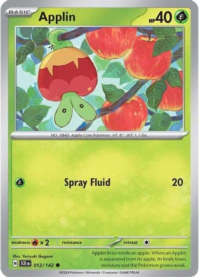 Applin SV07: Stellar Crown Pokemon card