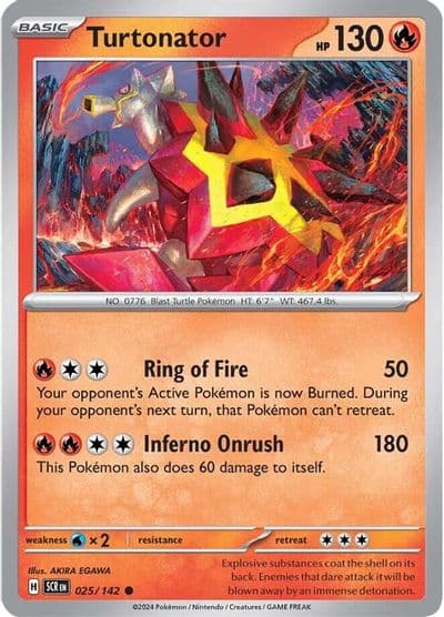 Turtonator SV07: Stellar Crown Pokemon card