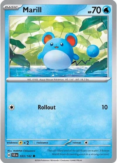 Marill SV07: Stellar Crown Pokemon card