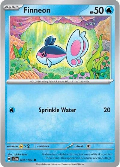 Finneon SV07: Stellar Crown Pokemon card