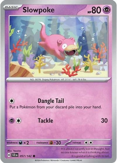 Slowpoke SV07: Stellar Crown Pokemon card
