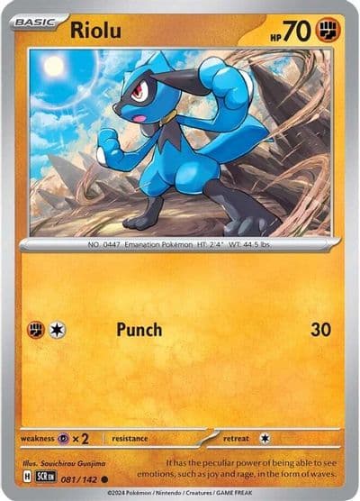Riolu SV07: Stellar Crown Pokemon card