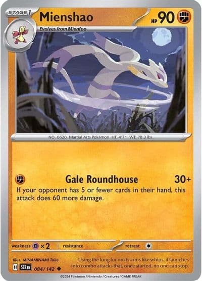 Mienshao SV07: Stellar Crown Pokemon card