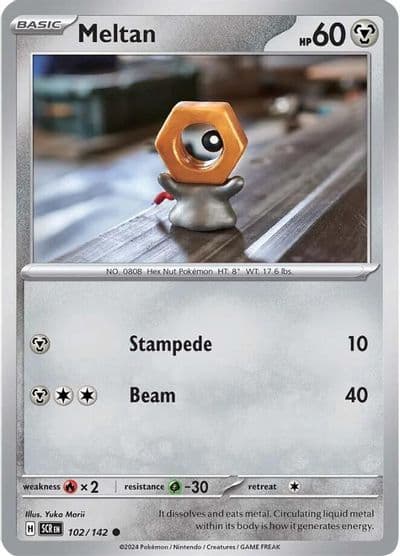 Meltan SV07: Stellar Crown Pokemon card